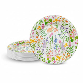 Caspari Bunny Field Salad/Dessert Plates 18530SP