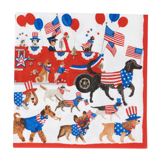 Caspari Join The Parade Luncheon Napkins - 20 Per Package 18540L