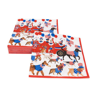 Caspari Join The Parade Luncheon Napkins - 20 Per Package 18540L