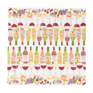 Caspari Wine Pairings Cocktail Napkins - 20 Per Package 18560C