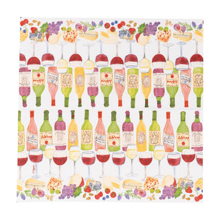Caspari Wine Pairings Napkin Cocktail 18560C