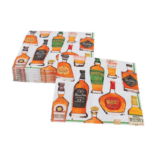 Caspari Whiskey Tasting Napkin Cocktail 18570C