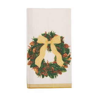 Caspari Magnolia Wreath Guest Towels - includes 15 Guest Towels 18580G