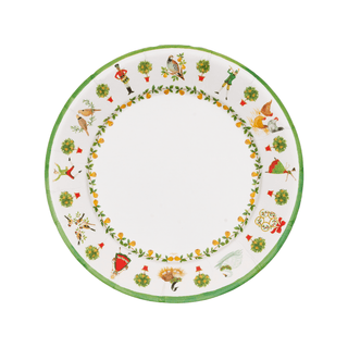 Caspari On The Twelfth Day Paper Dinner Plates - includes 8 Paper Dinner Plates 18600DP