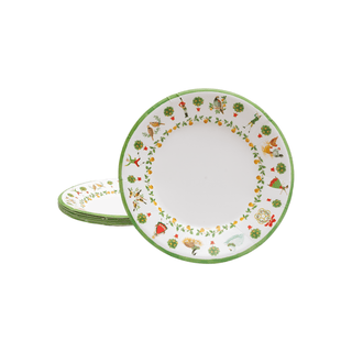 Caspari On The Twelfth Day Paper Salad & Dessert Plates - includes 8 Paper Salad & Dessert Plates 18600SP