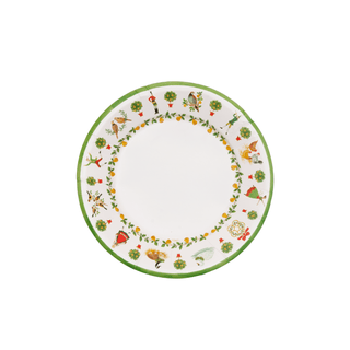 Caspari On The Twelfth Day Paper Salad & Dessert Plates - includes 8 Paper Salad & Dessert Plates 18600SP