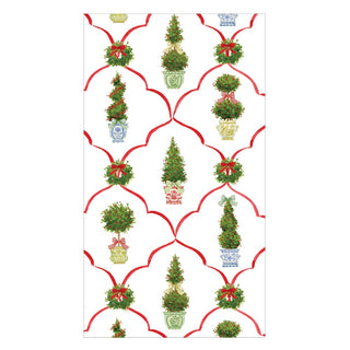Caspari Petit Jardin De Noel Guest Towels - includes 15 Guest Towels 18610G