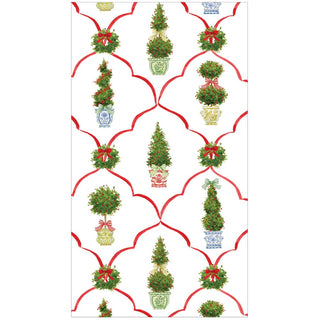 Caspari Petit Jardin De Noel Guest Towels - includes 15 Guest Towels 18610G