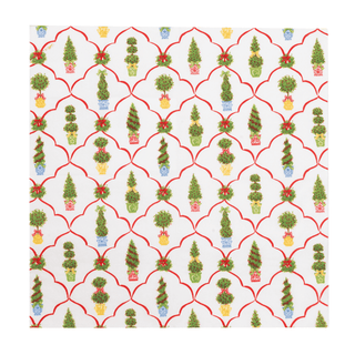 Caspari Petit Jardin De Noel Luncheon Napkins - includes 20 Luncheon Napkins 18610L