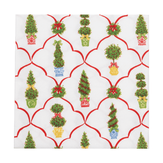 Caspari Petit Jardin De Noel Luncheon Napkins - includes 20 Luncheon Napkins 18610L