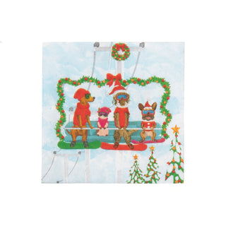 Caspari Alpine Pets Cocktail Napkins - includes 20 Cocktail Napkins 18640C