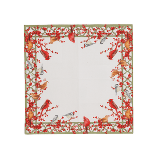Caspari Winter Birds and Berries Recycled Cocktail Napkins - includes 20 Cocktail Napkins 18670EC