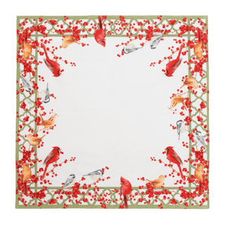 Caspari Winter Birds and Berries Recycled Luncheon Napkins - includes 20 Luncheon Napkins 18670EL