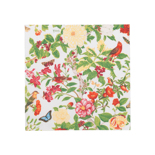 Caspari Christmas Chinoiserie White Cocktail Napkins - includes 20 Cocktail Napkins 18680C