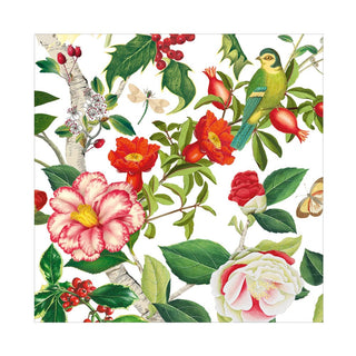 Caspari Christmas Chinoiserie White Luncheon Napkins - includes 20 Luncheon Napkins 18680L