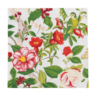 Caspari Christmas Chinoiserie White Luncheon Napkins - includes 20 Luncheon Napkins 18680L