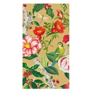 Caspari Christmas Chinoiserie Gold Guest Towels - includes 15 Guest Towels 18681G