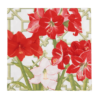 Caspari Amaryllis Conservatory Luncheon Napkins - includes 20 Luncheon Napkins 18690L
