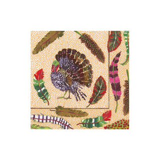 Caspari Plumage Cocktail Napkins - includes 12 Cocktail Napkins 18720C