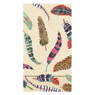 Caspari Plumage Guest Towels - includes 15 Guest Towels 18720G