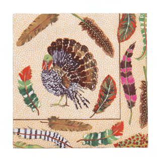 Caspari Plumage Luncheon Napkins - includes 20 Luncheon Napkins 18720L