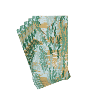 Caspari Willows Green Guest Towels - includes 15 Guest Towels 18730G