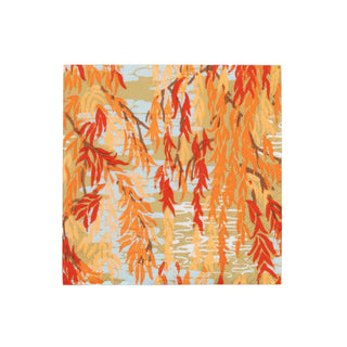 Caspari Willows Coral Cocktail Napkins - includes 20 Cocktail Napkins 18732C