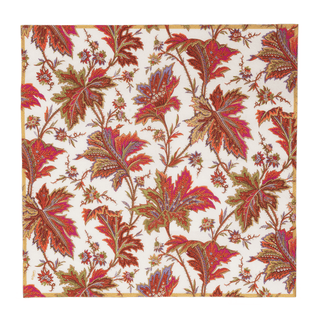 Caspari Paisley Leaves Ivory Luncheon Napkins - includes 20 Luncheon Napkins 18760L