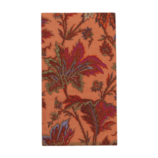 Paisley Leaves Coral Guest Towels - includes 15 Guest Towels