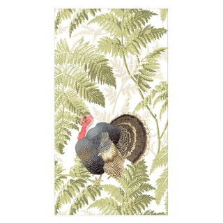 Caspari Turkey Among Ferns Guest Towels - includes 15 Guest Towels 18770G