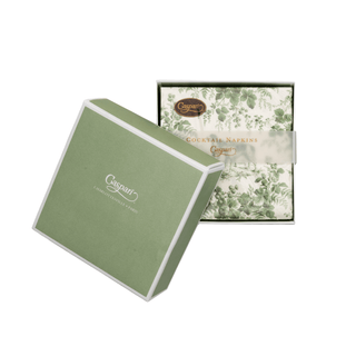 Caspari Hunting Toile Evergreen Boxed Cocktail Napkins - includes 12 Boxed Cocktail Napkins 18781B