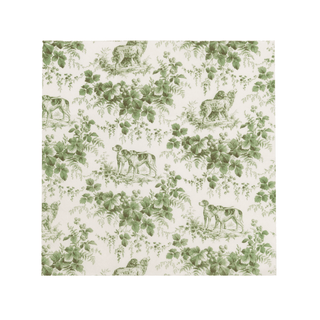 Caspari Hunting Toile Evergreen Cocktail Napkins - includes 20 Cocktail Napkins 18781C