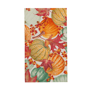 Caspari Gourds and Leaves Recycled Guest Towels - includes 15 Guest Towels 18790EG