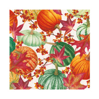 Caspari Gourds And Leaves Luncheon Napkins - includes 20 Luncheon Napkins 18790EL