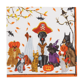 Halloween Pets Recycled Luncheon Napkins - includes 20 Luncheon Napkins