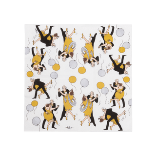 Caspari Boogie Woogie Cocktail Napkins - includes 20 Cocktail Napkins 18830C