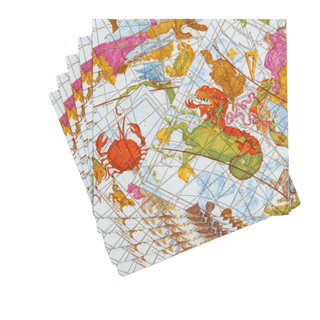 Caspari Zodiac Luncheon Napkins - includes 20 Luncheon Napkins 18840L
