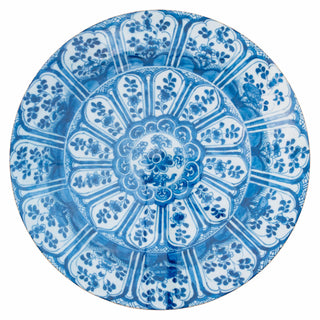 Caspari Indigo Garden Round Lacquer Placemat 18940LQPMRND