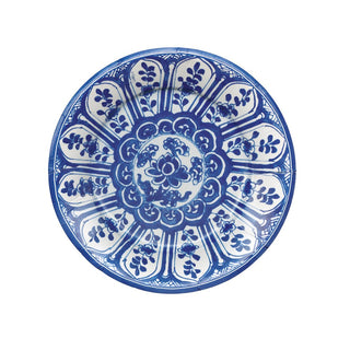 Caspari Indigo Garden Blue/White Salad/Dessert Plates - package of 8 18940SP