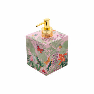 Caspari Paradise Garden Lacquer Soap Dispenser 18950LQSOAP