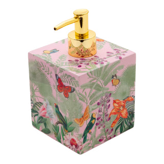 Caspari Paradise Garden Lacquer Soap Dispenser 18950LQSOAP