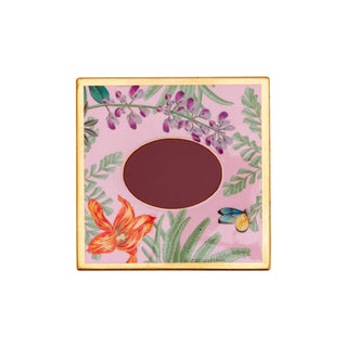 Caspari Paradise Garden Square Lacquer Tissue Box Cover 18950LQSQTIS
