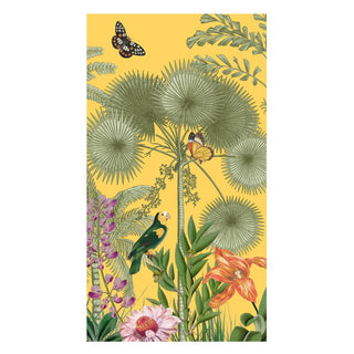 Caspari Paradise Garden Canary Guest Towel - package of 15 18952G