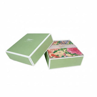 Caspari A Profusion Of Flowers 2 Shell Pink Boxed Cocktail Napkins - 40 per box 18960B