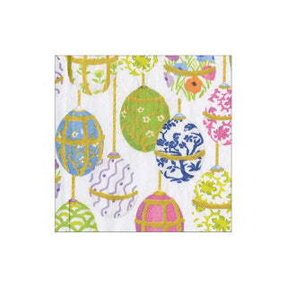 Caspari Les Oeufs Cocktail Napkin - package of 20 18990C