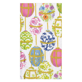 Caspari Les Oeufs Guest Towel - package of 15 18990G