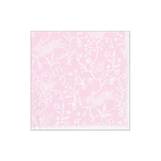 Caspari Hedgerow Petal Pink Cocktail Napkin - package of 20 19001C