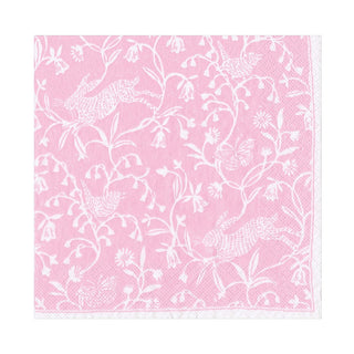 Caspari Hedgerow Petal Pink Napkin Luncheon 19001L