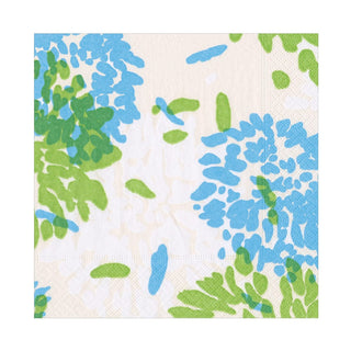 Caspari Chrysanthemum Turquoise/Lime Napkin Luncheon 19010L