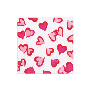 Caspari Heartfelt Cocktail Napkin - package of 20 19090C